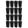 thumbnail image 1 of Sterilite 13 Gallon Swing Top Lid Wastebasket Trash Can for Kitchen, Black (16 Pack), 1 of 6
