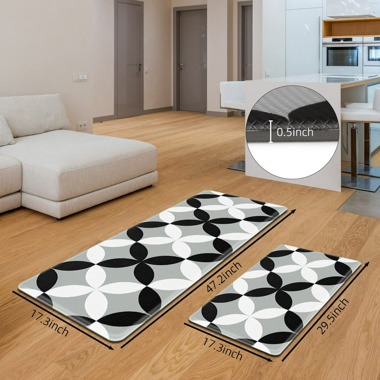 Kitchen Mat Cushioned Anti Fatigue Floor Rug Home Living Room