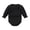 Black, variant on WRKEKC Baby Girl Romper Long Sleeve Ruffle Cuff Solid Color Snap Button Bodysuit for Infants 0-24 Months