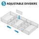 thumbnail image 3 of Organizador de cajones de escritorio Marbrasse ampliable con 10 compartimentos, 3 of 8