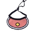 thumbnail image 1 of Baberos para perros y gatos, bufanda ajustable con forma de corazón (rosa, talla S), 1 of 3