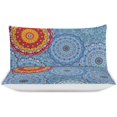 thumbnail image 3 of HAHDAXIA Mandala Bedding Solid Comforter Set for All Seasons,3 Pieces(1 Comforter+2 Pillowcases),Soft Microfiber Bedding Set Full(79"x90"), 3 of 7