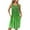Green, variant on Aobny Pocket Soft Nightgowns for Women's Floral Yellow Sleep Dresses Crew Neck Sleeveless Short Adults Pajamas Sleep
