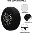 thumbnail image 4 of African American Black Girl Tire Cover Wheel Protectors Weatherproof Wheel Covers Universal Fit for Trailer Rv SUV Truck Camper Travel Trailers 16 inch, 4 of 8
