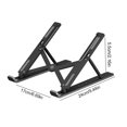 thumbnail image 3 of fashionhome Laptop Stand 25kg Cooling Foldable Notebook Bracket Adjustable Portable Computer Holder Support, Black, 3 of 9