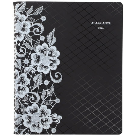 AT-A-GLANCE Lacey 2026 Weekly Monthly Appointment Book Planner Large 8 12 x 11 -