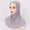 Grey, variant on Women's Stretch Jersey Hijab Scarf - Soft Breathable Modest Headwrap for Muslim Women, Full Coverage Inner Cap Friendly Shawl for Daily Wear, Prayer & Layering - Coffee