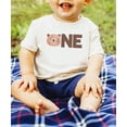 thumbnail image 2 of Olive Loves Apple First Birthday Shirt for Boys 1st Birthday Bear Themed Tee for Kids Natural Shirt 12 Months, 2 of 4