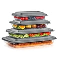 thumbnail image 2 of Sorbus Plat de Cuisson en Verre Profond, Ensemble de 4 Contenants de Rangement pour Préparation de Repas avec Couvercles (8 Pcs), 2 of 7