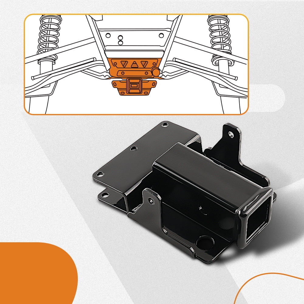 maXpeedingrods 2" Trailer Hitch Receiver with 3/4'' D Ring Shackle for Kawasaki Mule 600 610 2007-2016 Trailer Tow Hitch for Kawasaki Mule SX 2017-2023
