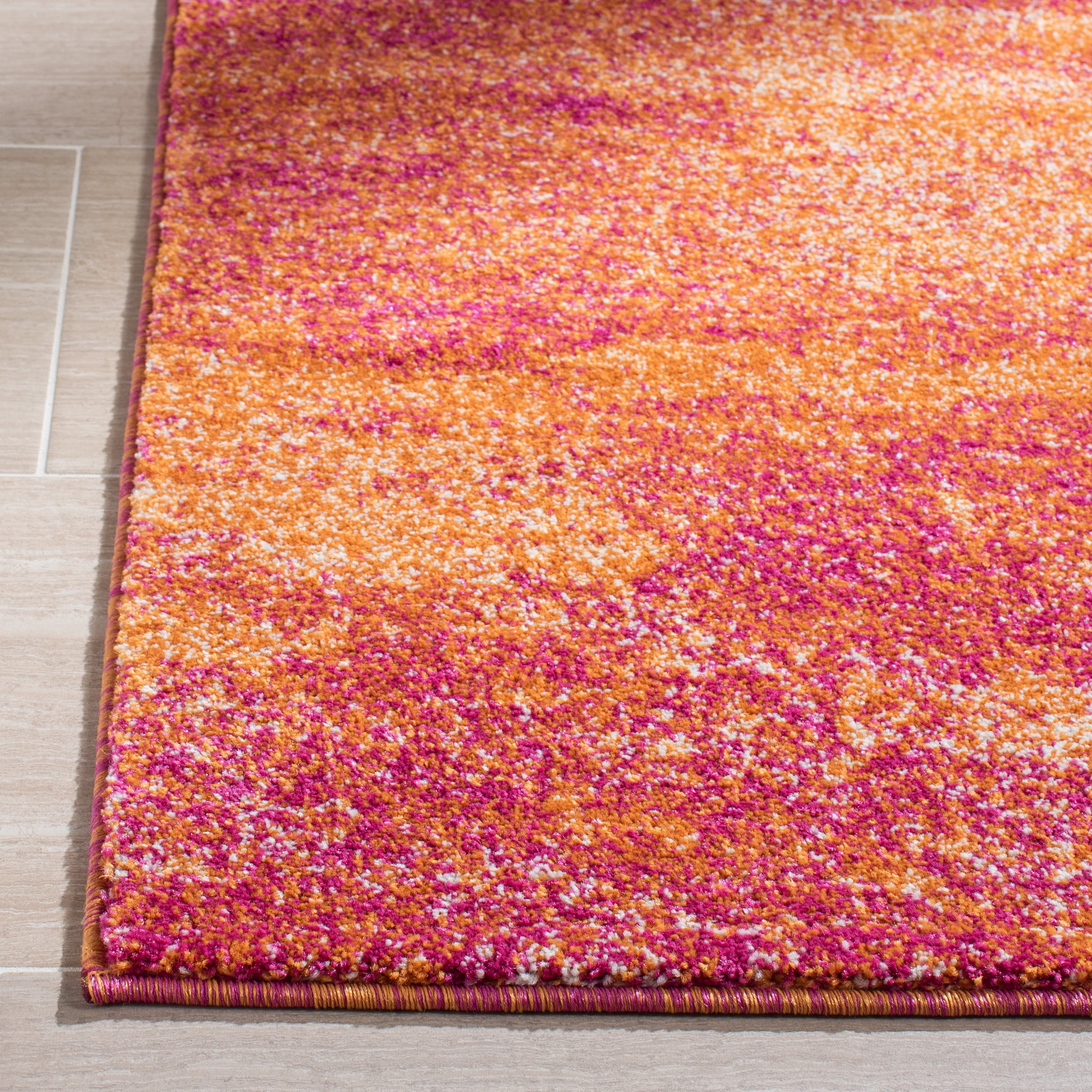SAFAVIEH Evoke Frosina Abstract Area Rug, Ivory/Orange, 3' x 5'