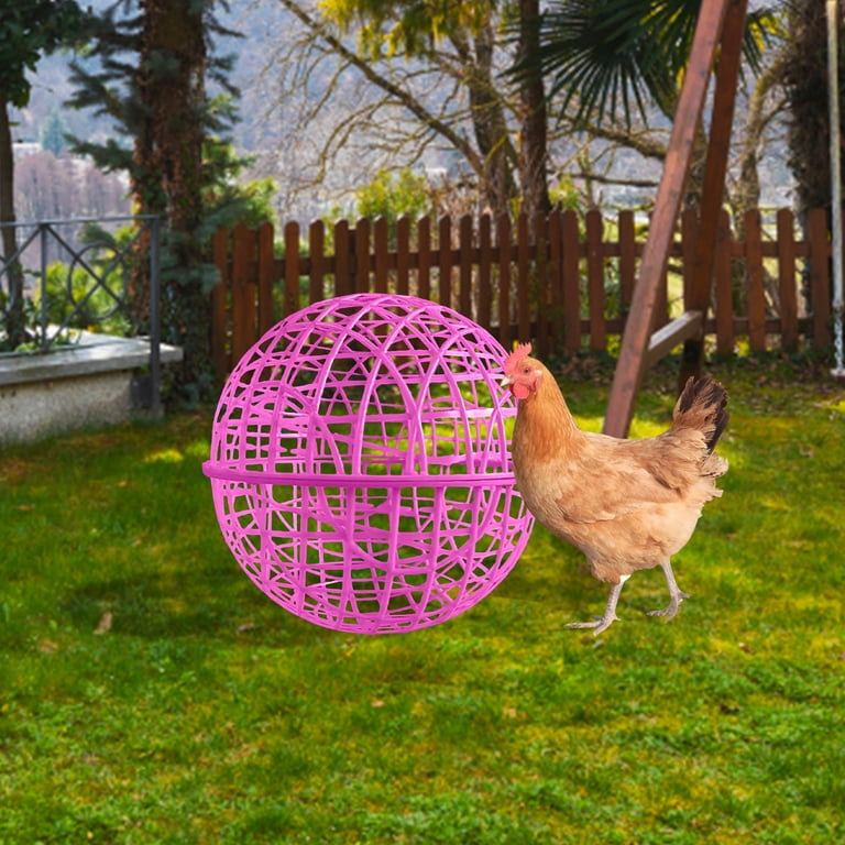 Boule Pour Poule MANON ROSA Chicken Coop Ball Cage Rolling Enclosure ...