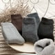 thumbnail image 2 of RV 5 pares de calcetines cálidos de invierno para hombre más calcetines de felpa de rizo engrosados ​​de lana polar para hombre tubo medio superior alto otoño e invierno color sólido negocios (talla ú, 2 of 5