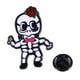 thumbnail image 1 of Broches de la serie Halloween. Insignia con cabeza de calabaza de dibujos animados, esqueleto y broche., 1 of 2