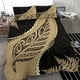 thumbnail image 3 of Signature Custom, Paua Shell Maori Silver Fern Bedding Set Golden, 3 of 6