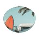 thumbnail image 1 of Disketp Vintage Surf Van Beach Funda Redonda para Taburete, Funda de Cojín para Silla de Bar Suave y Elástica-13 inch, 1 of 7