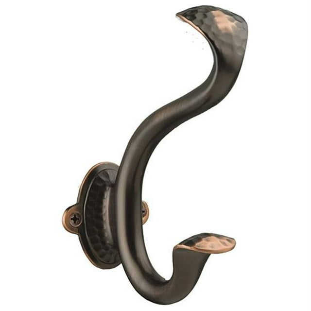 Hickory Hardware P2175-OBH Craftsman Collection Hook, 1-3/8 Inch Center to Center, Oil-Rubbed Bronze Highlighted