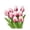 Pink, variant on Flowers Bouquet for Home Indoor Use Floral Arrangement for Living Room and Various Spaces,12.99 in,Purple