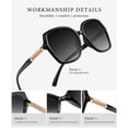 thumbnail image 3 of KALIYADI Sunglasses Retro Polarized Sun Glasses for Women with UV Protection (2 Pack), 3 of 8