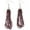 Purple, variant on Murano Glass Gloriosa Seed Bead Earrings - Silver Purple