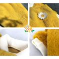 thumbnail image 3 of Suéter para perro pequeño, linda margarita amarilla de peluche, ropa para perros pequeños, abrigo cálido, suéter de invierno para cachorros pequeños, ropa de felpa corta y suave para perros pequeños, 3 of 5
