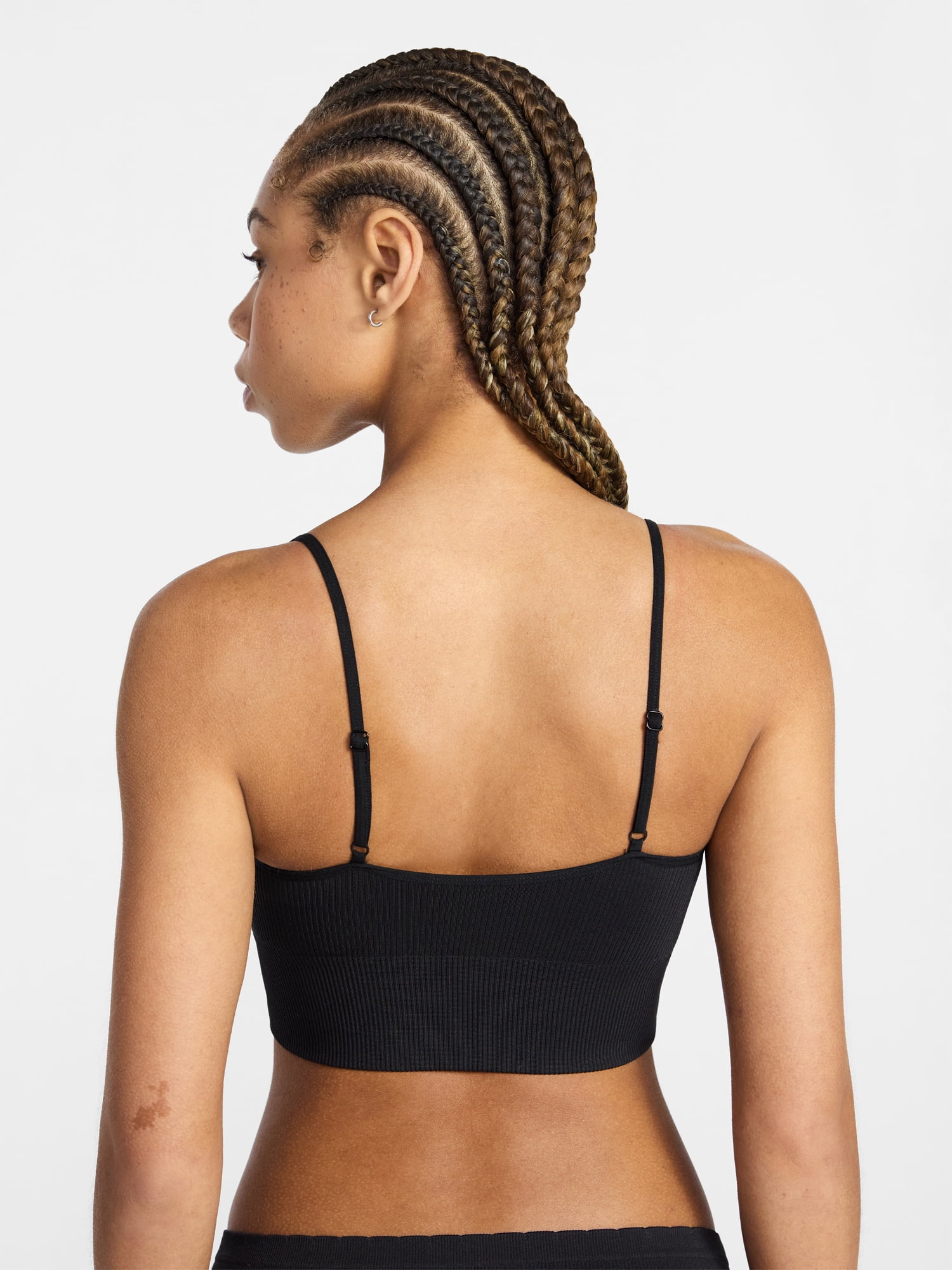 No Boundaries Seamless Core Longline Triangle Bra, Women's XS-XXXL
