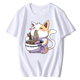 thumbnail image 1 of Camiseta de Ramen camiseta de gato camiseta de Anime Kawaii camisetas de regalo japonesas camisetas gráficas de dibujos animados de talla europea camisetas de algodón ropa de calle divertida, 1 of 8