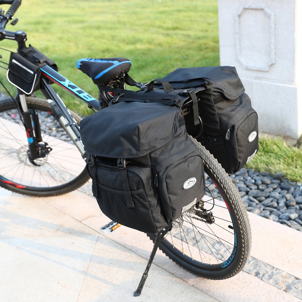 Bicycle Pannier Bag Rain Cover MTB Bike Tail Rear Rack Pouch Cover UK 