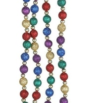 Kurt Adler 9-Foot Multi-Color Glitter Beaded Garland – Festive Holiday Décor