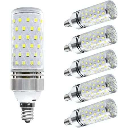 

E12 LED Bulb 16W LED Chandelier Bulbs 1500LM Warm White 3000K 120W Incandescent Equivalent CRI80+ Candelabra LED Light Bulbs Non-Dimmable Ceiling Fan Light Bulbs Pack of 6