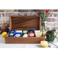 thumbnail image 3 of Rectangular Tea Box Acacia Wood, 3 of 6