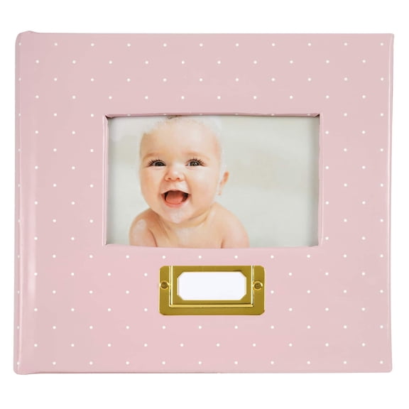 Recollections Pink Polka Dot 2-Up Photo Album, 6 Pack