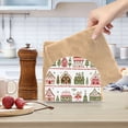thumbnail image 2 of Yayeee Napkin Holder for Table Kitchen Paper Tissue Organization, Red Christmas House, 2 of 8