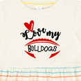 thumbnail image 4 of Inktastic Love My Bulldogs Football Girls Baby Dress, 4 of 5