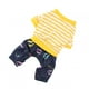 thumbnail image 2 of Pijamas de algodón para gatos, pijamas a rayas para mascotas, pijamas de algodón para perros, características líderes en su clase Jadeshay  A, 2 of 8