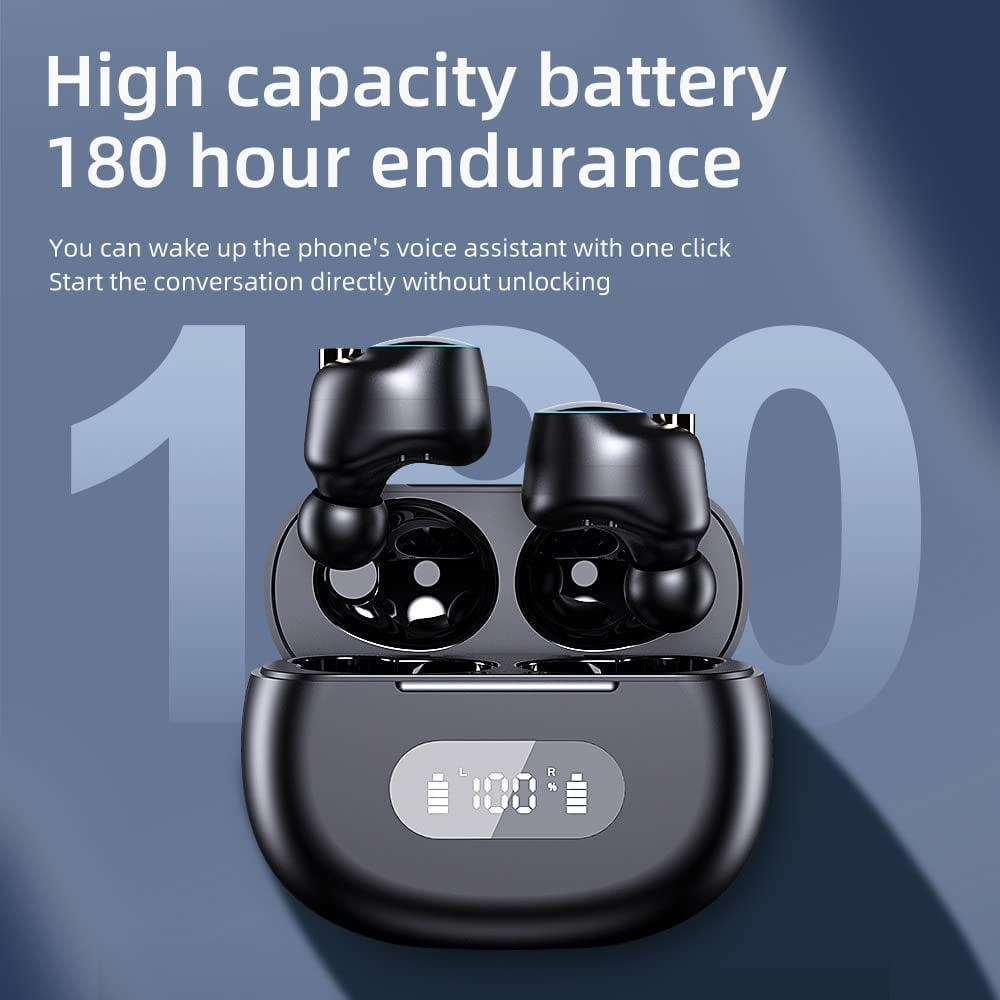 Wireless Earphones Earbuds,TWS Bluetooth 5.2 Headphones,Fingerprint Touch, Comfortable Fit for Sports, Ultra-Long Play Time, IPX7 Waterproof, Hi-Fi Earphones for Bluetooth Devices(Auto Connect)