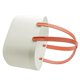 thumbnail image 3 of Panier de douche portable avec trous d'aération, panier de rangement portable en plastique de grande capacité avec poignées pour salle de bain, blanc, 3 of 4