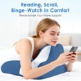 thumbnail image 5 of ULTREMA Ergonomic Cervical Memory Foam Pillow for Neck and Shoulder Pain Relief, Contour Orthopedic Sleeping Pillow for Back, Side, and Stomach Sleepers, Blue, 5 of 8