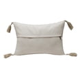 thumbnail image 5 of Lr Home Honeydew Handmade Tan Geometric Cotton/Wool Indoor Lumbar Throw Pillow, 14" x 20", 5 of 6