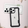 thumbnail image 5 of Compatible with iPhone 14 Pro Max Bumper Frame Case Frameless Cooling Heat Dissipation No Backplate Protection Fashion Shockproof Cover for Girls Women Man White, 5 of 7