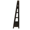 thumbnail image 4 of 4 Shelf Wooden Ladder Bookcase with Bottom Drawer, Distressed Brown- Saltoro Sherpi, 4 of 6