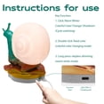 thumbnail image 4 of Snail Night Light Snail Decorative Lamp Snail Lamp Decor Snail Night Lamp Decorative USB Powered Color Adjustable Cute Snail Night Light Table Nightlight For Bedside Desktop, 4 of 8