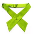 thumbnail image 3 of TOPTIE Nœud Papillon Croisé Ajustable en Polyester pour Uniforme Scolaire pour Femmes, Vert Lime, 3 of 10