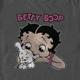 thumbnail image 2 of Men's Betty Boop Distressed Betty and Pudgy  Graphic Tee Charcoal Large, 2 of 5