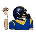thumbnail image 1 of Football Quarterback Wiper Stickers Car Windshield Wiper Stickers Car Car Stickers, 1 of 8