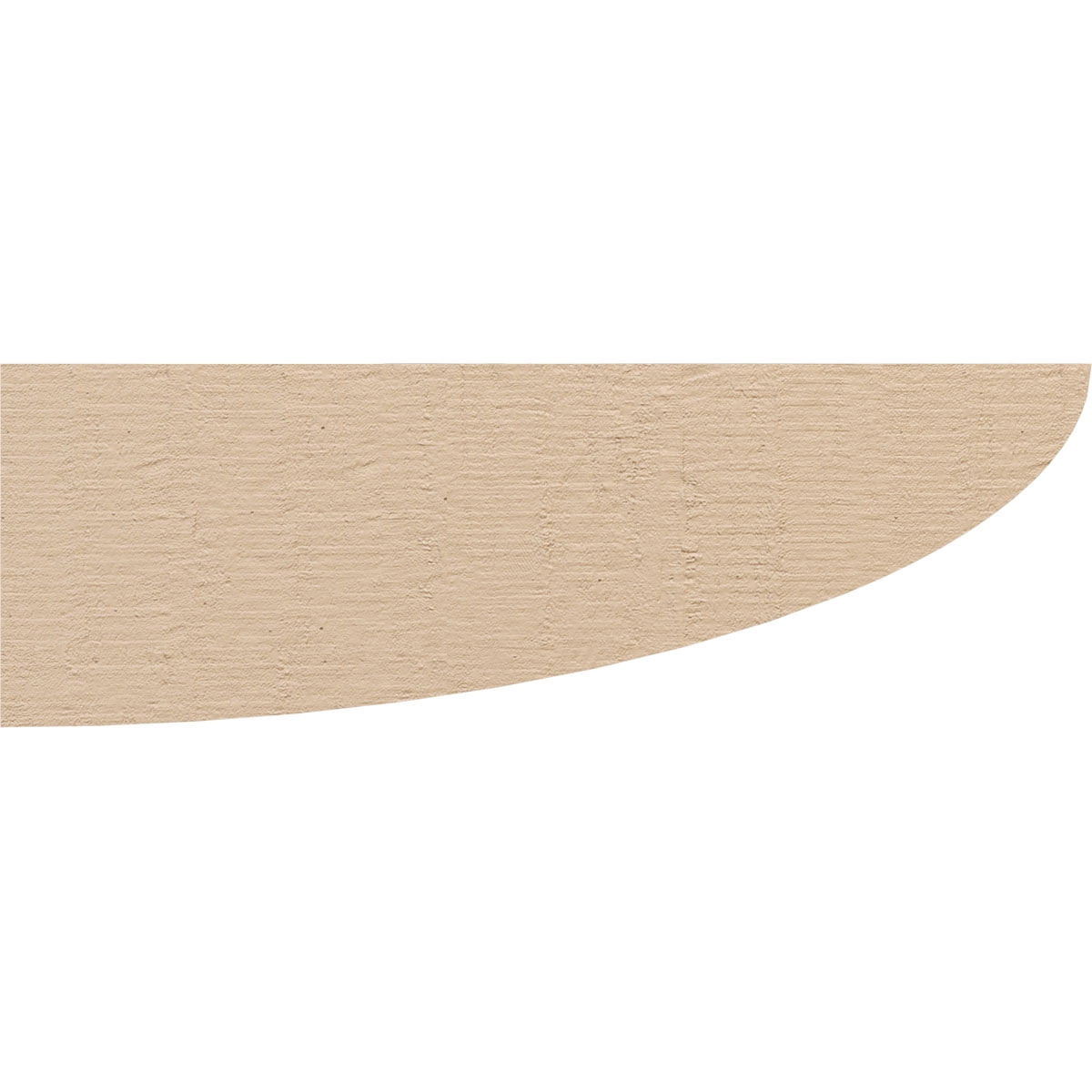 3"W x 18"D x 6"H Thin Durham Rough Cedar Woodgrain TimberThane Corbel, Primed Tan