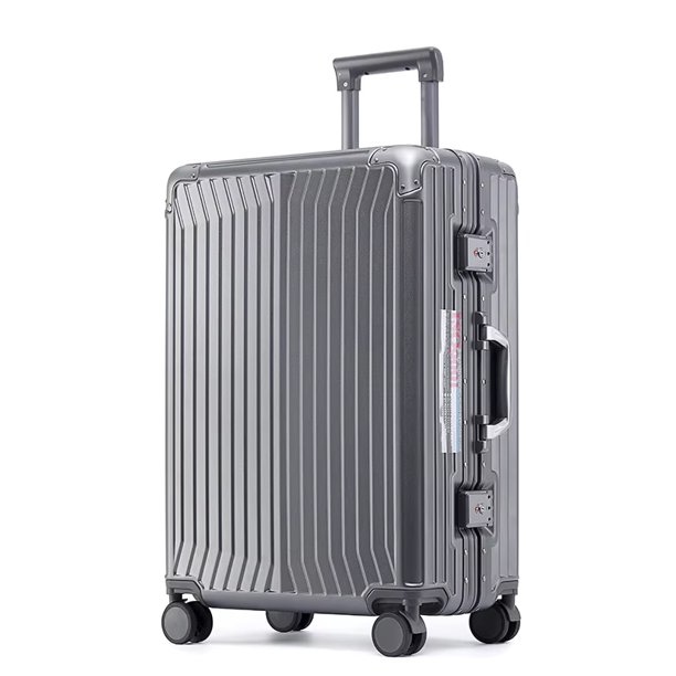KLQDZMS maleta con ruedas caja de embarque de 20 pulgadas 22 "24" 26 "28 pulgadas cubierta de carrito de gran capacidad equipaje con marco de aluminio para mujer