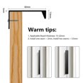 thumbnail image 3 of Black Kitchen Handle10pcs Invisible Center Distance Furniture Handlealuminum Door Knobblack Furniture Handle For Offices Drawers Cupboards (128m, 3 of 5