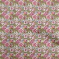 thumbnail image 1 of oneOone Rayon Olive Green Fabric Florals Sewing Craft Projects Fabric Prints By Yard 56 Inch Wide, 1 of 4