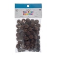 thumbnail image 4 of 65pcs John Bead 0.5in Brown Round Pom Poms for Crafts DIY Art Creative School Projects Party Favors Decorations Supplies, 4 of 4